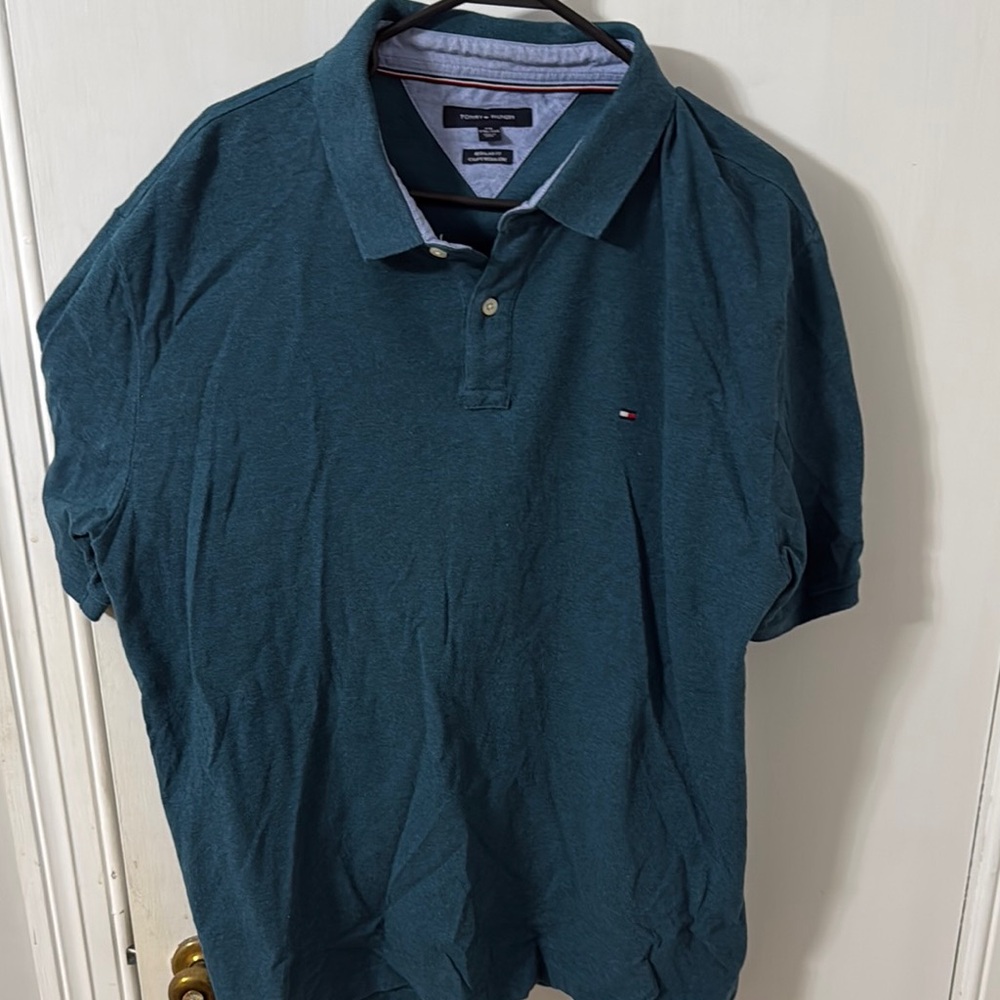 Tommy Hilfiger Teal Polo Shirt